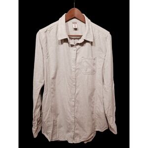 Stio Womens Striped Long Sleeve Button Up Shirt XL Cotton